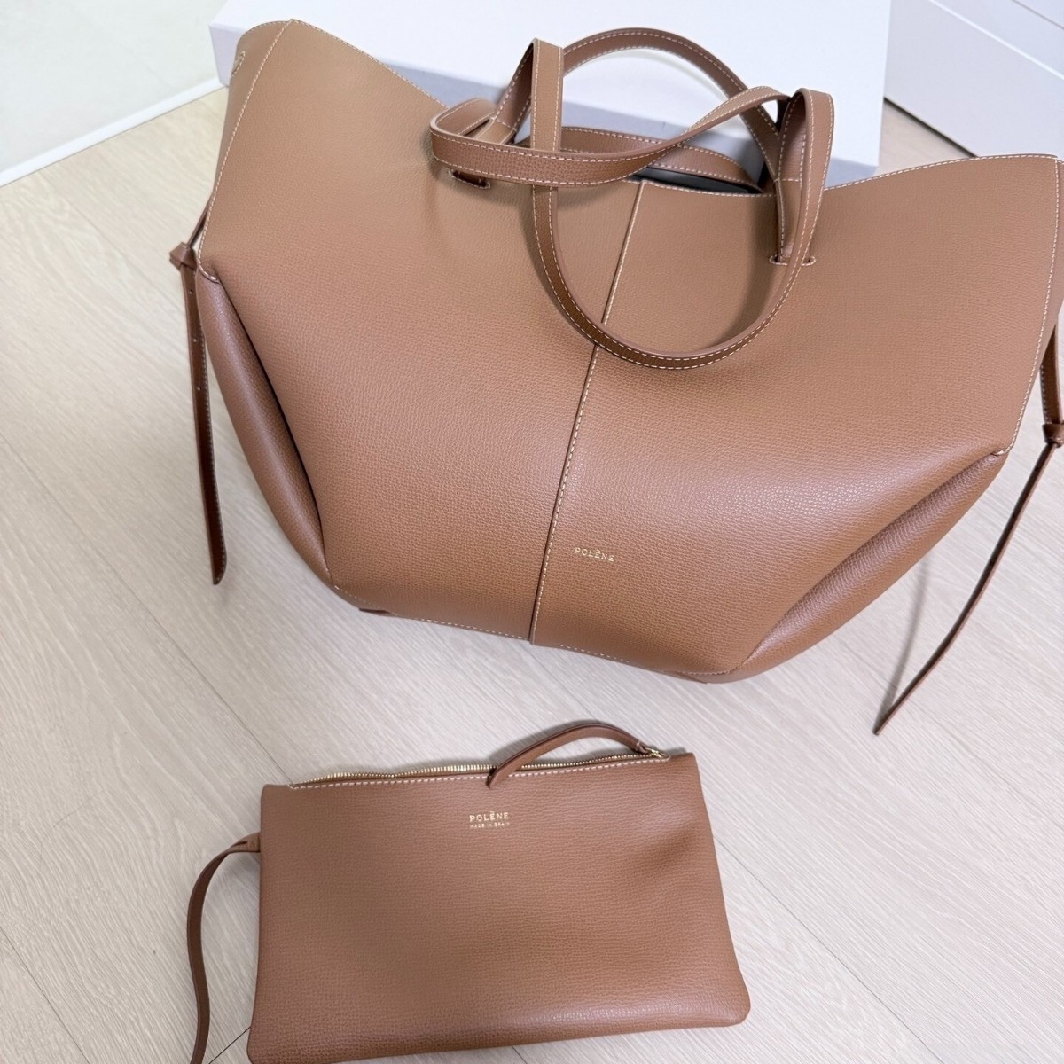 Capacious one-shoulder bag