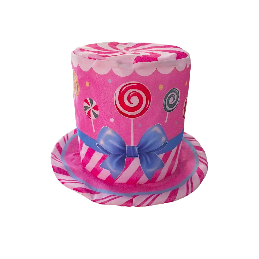 Nuevo sombrero de Navidad transfronterizo de EE.UU. Tío Sam sombrero navideño accesorios de decoración de dibujos animados para niños sombrero alto sombrero superior image 28