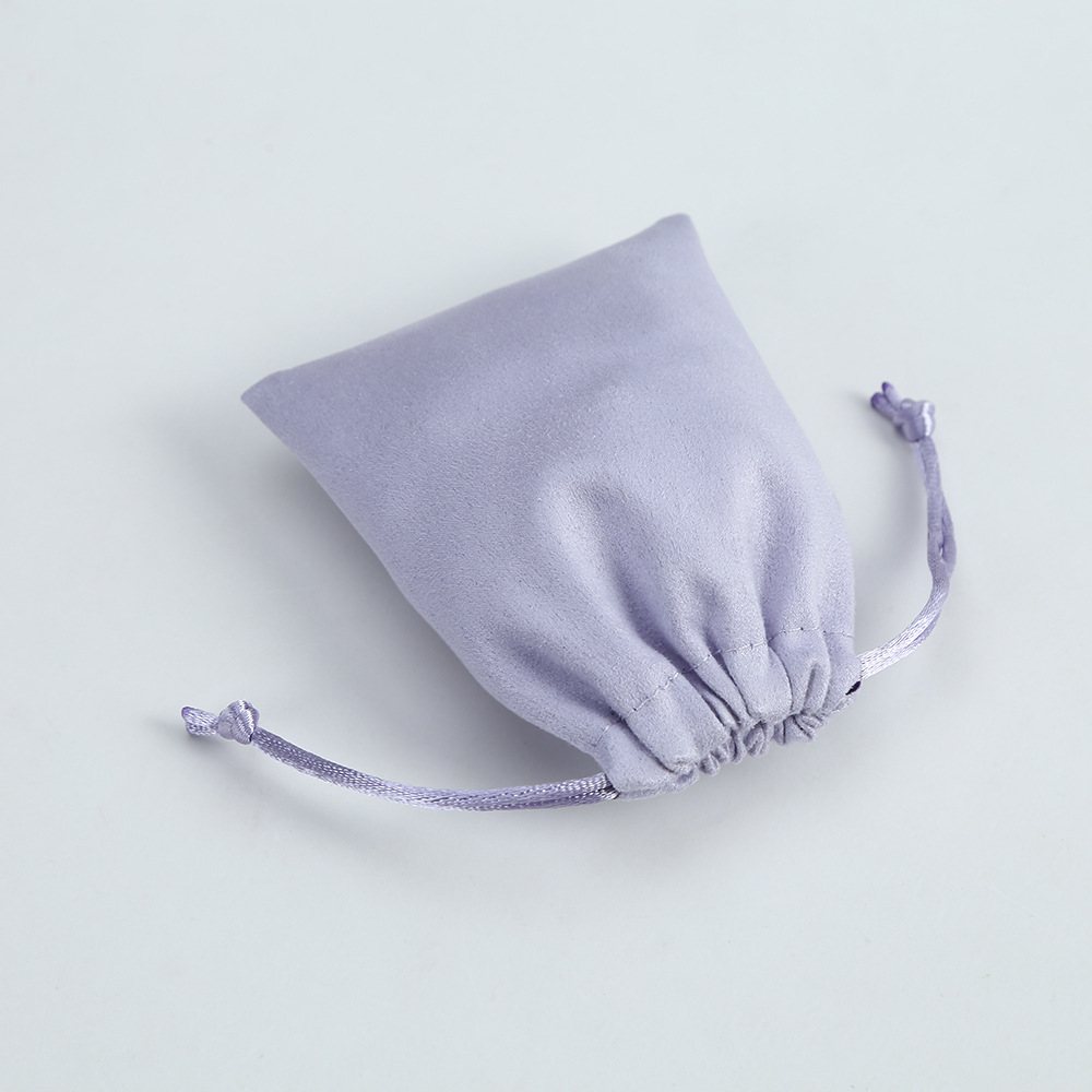 Simple Style Solid Color Cloth Drawstring Jewelry Packaging Bags 1 Piece