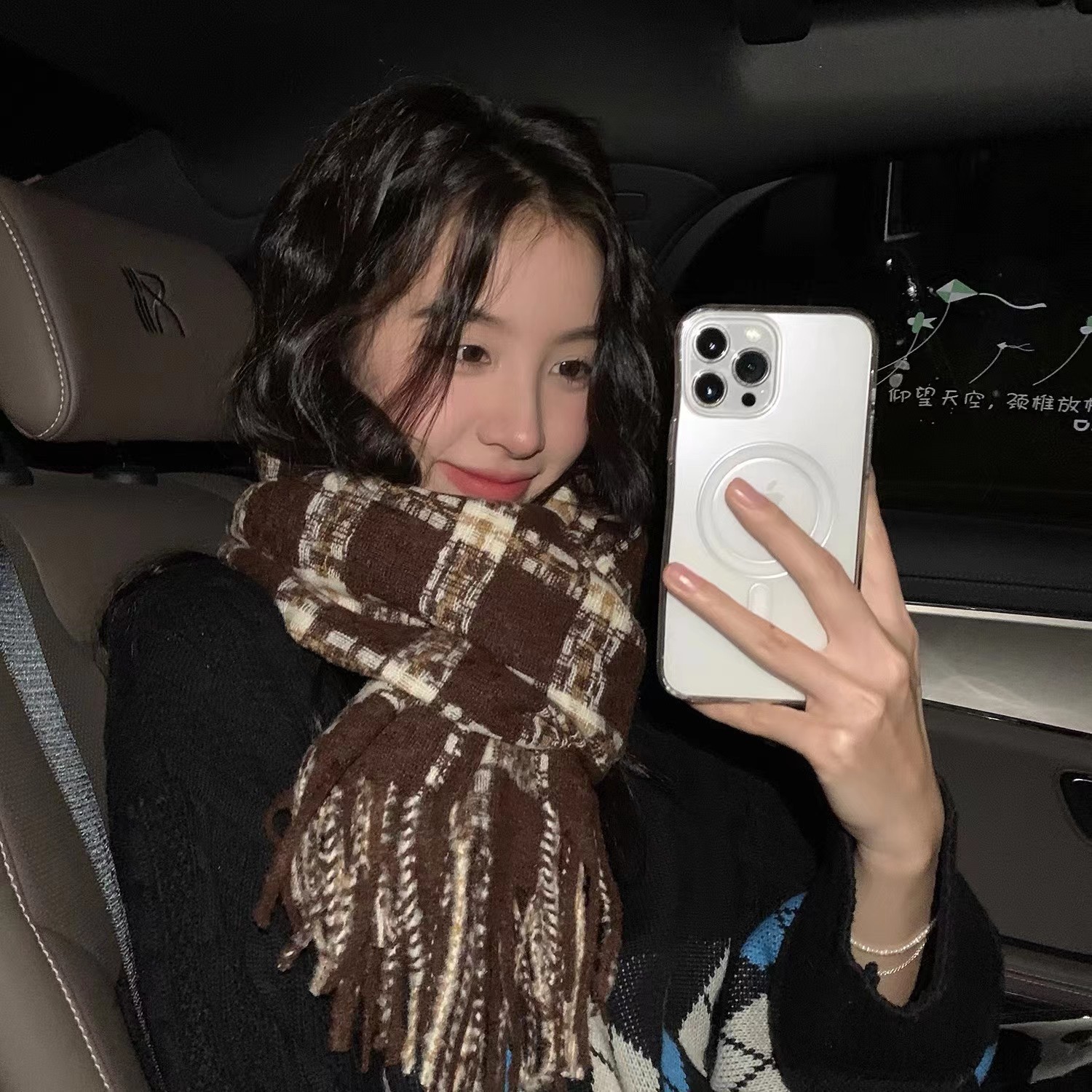 큰 사각형 다크 브라운