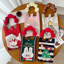 清仓可爱糖果色手机包韩版迷你针织包设计手提多用卡通百搭收纳包