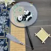 Double sided embroidery, panda
