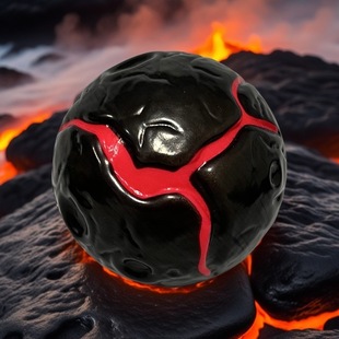 Cross-border explosions high-elastic magma ball PU elastic ball outdoor sports color-changing magma ball parent-child interactive toys