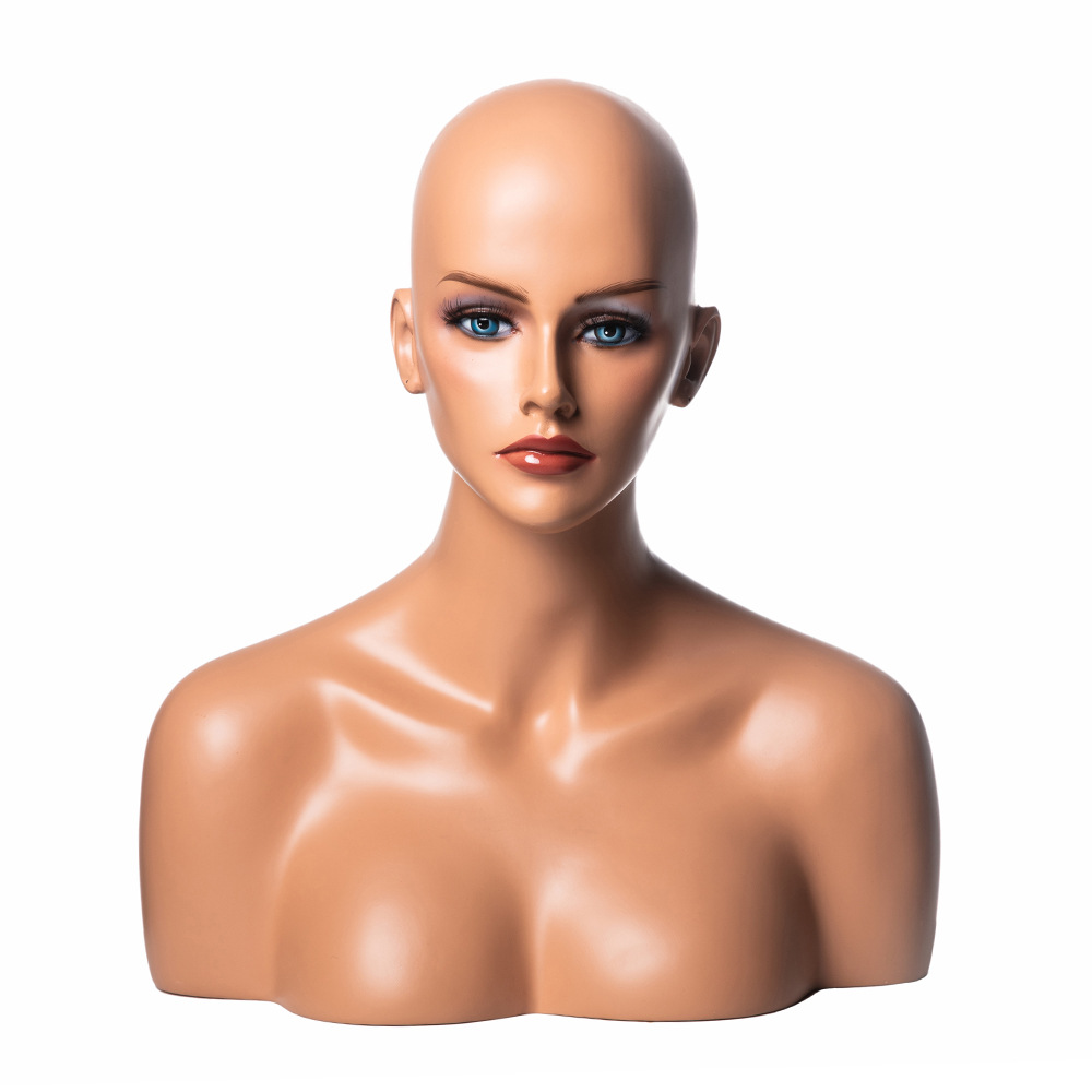 European and American dummy female head...