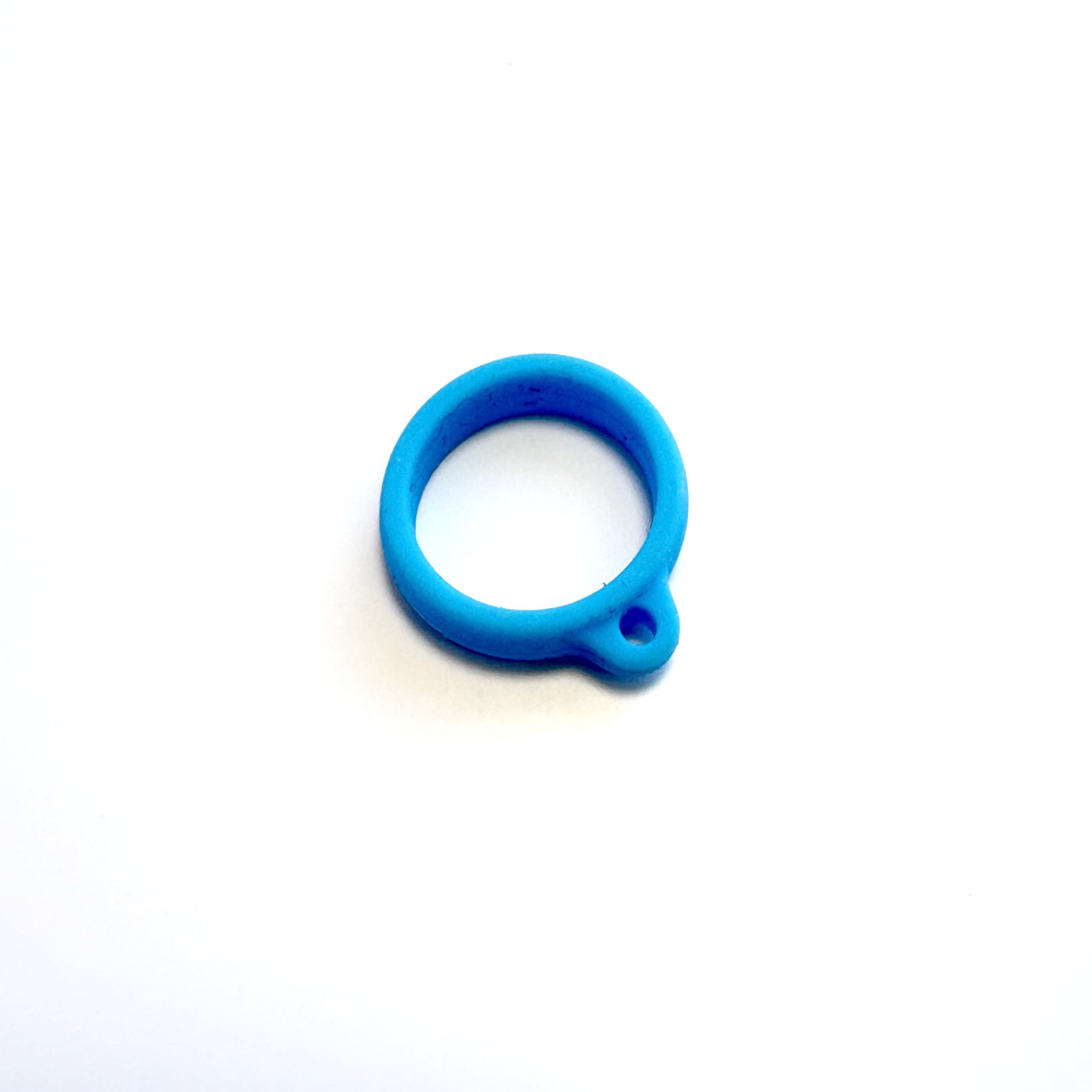 Anilla para colgar 16mm azul