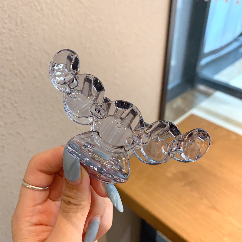 Otoño e invierno, Maillard, clip de agarre de color café, horquilla de cabeza para mujer, horquilla de sentido avanzado, clip de tiburón, volumen de cabello grande, clip múltiple