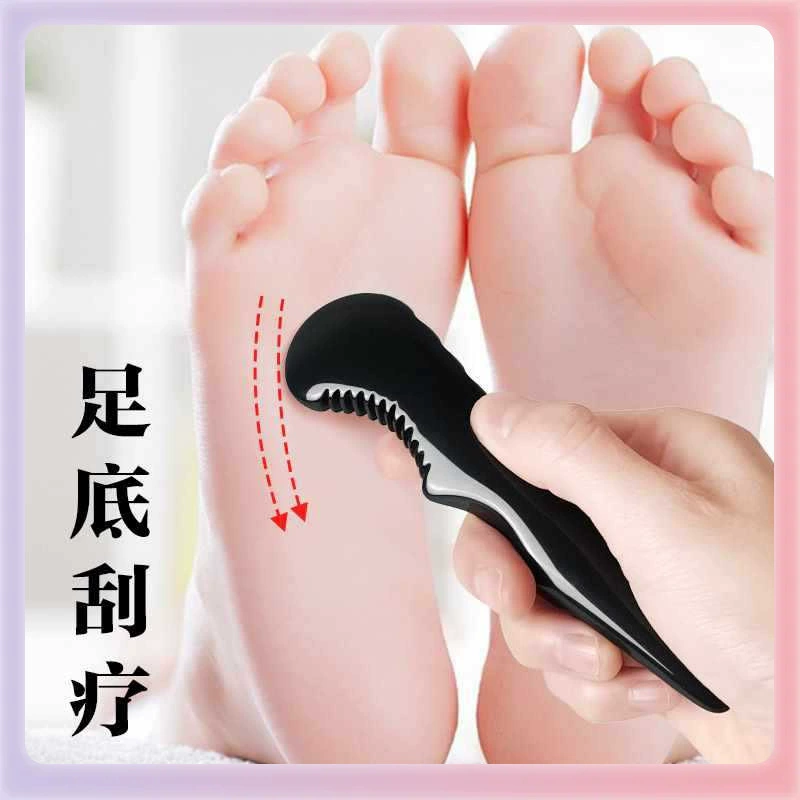✅ Ручной массажный инструмент для ног, очистка меридианов подошвы, универсальный скребок для акупунктурных точек всего тела, палочка для вытягивания сухожилий лица