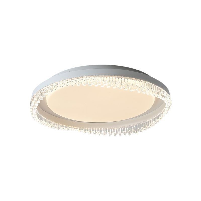 [Selección estricta] Protección ocular de espectro completo Lámpara de techo de dormitorio de cristal moderna y simple Zhongshan paquete inteligente para toda la casa