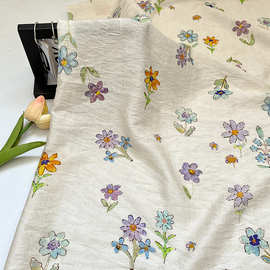 春日花语 天丝提花布料新中式国风汉服旗袍连衣裙面料手工diy面料