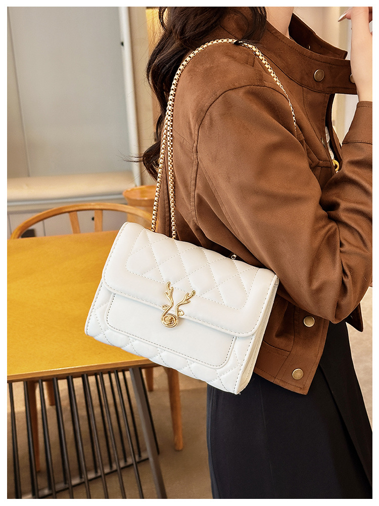2025 Summer New style sheep diamond-shaped bag, single-shoulder bag, women's bag, pu bag, crossbody bag, chain bag, Chanel style undefined