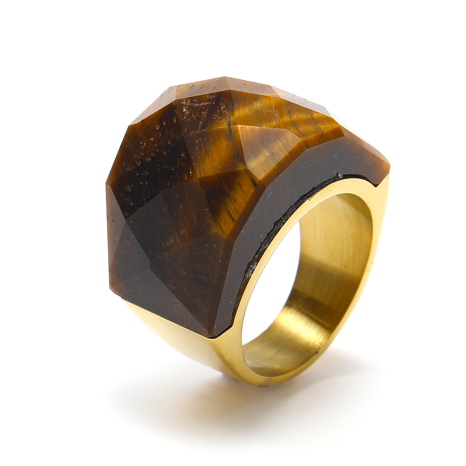 18g Weight Rhinestones Inlay Material Rings Classification 1 Piece Quantity Holiday, Daily Occasion Titanium Steel Material Color Block Pattern Men's Gender Inlay Design Simple Style, Classic Style Style Simple Style Classic Style Color Block Titanium Steel Inlay Rhinestones Men's Rings 18