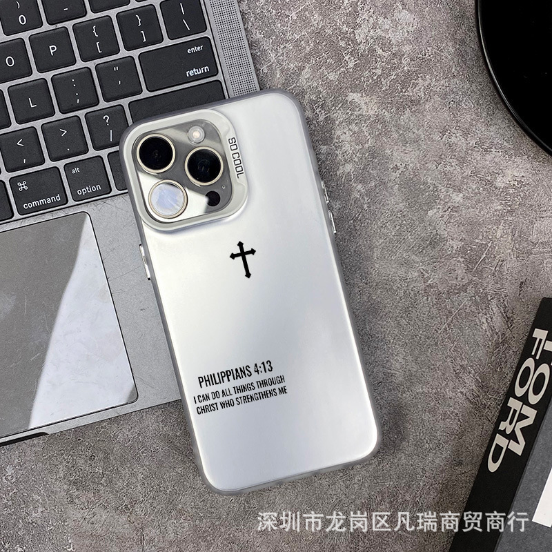 クロス適用アップル15カラーシルバーiPhone14proクリエイティブ13/11promaxフロスト16e保護xm 7|undefined