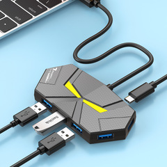 新製品カラフルな雰囲気ライト HUB3.0 高速スプリッター拡張ラップトップ 1 つから複数回転