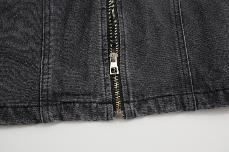 Men's Clothing Washed Old Vintage Split Line Loose Denim Jacket Trendy Brand New Casual All-match Jacket_voghion.com