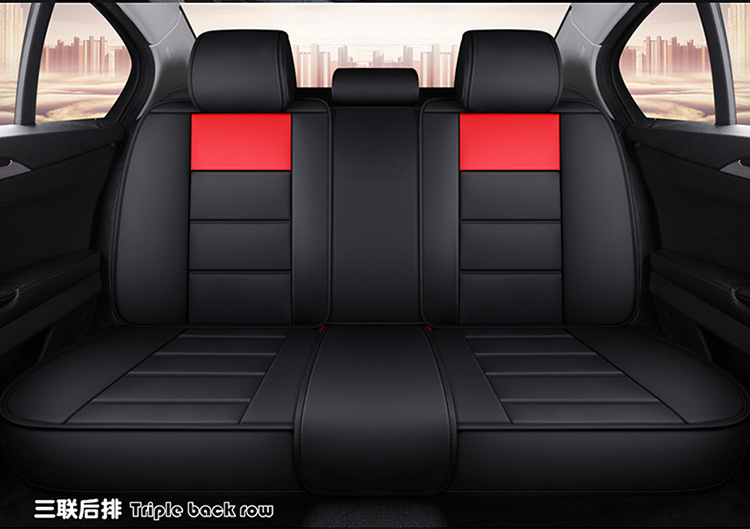 Car All-Inclusive Full Leather Baby Bear Cushion Leather Cushion Seat Cover All-Inclusive Suitable for All Seasons Car Cover Seat Cover Winter