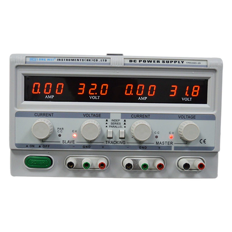 Longwei Регулируемый линейный Регулируемый источник питания постоянного тока 30V5A Двойной цифровой дисплей Регулируемый источник питания постоянного тока TPR-3005-2D