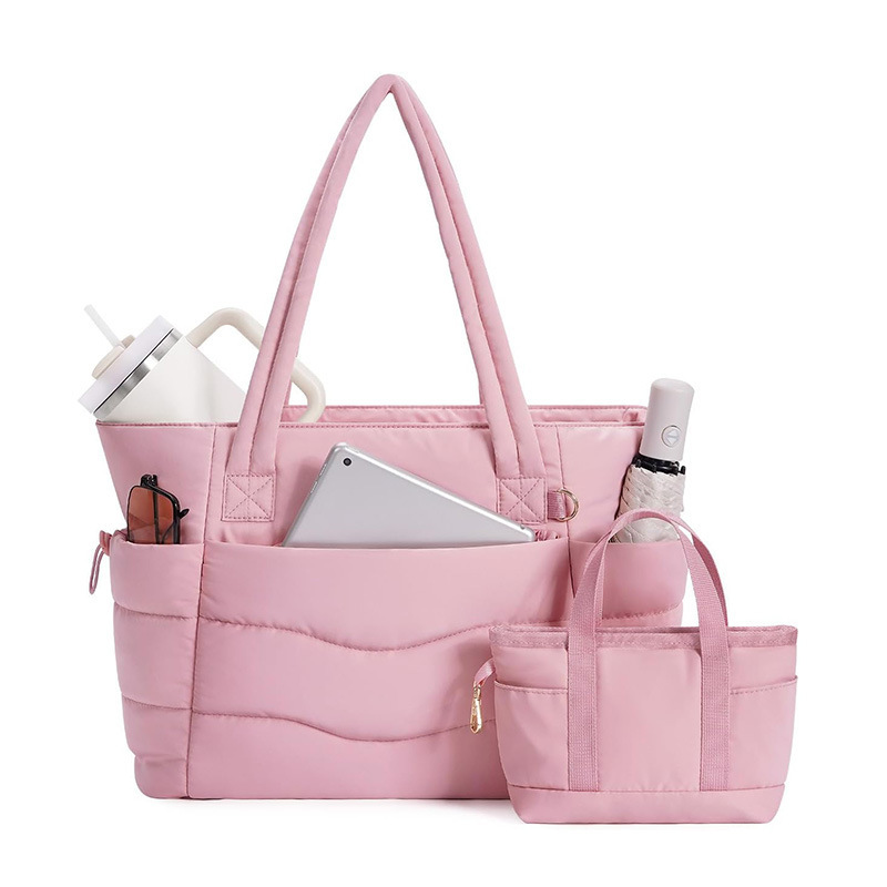 Amazon nueva bolsa de tote, bolsa de viaje de yoga de gran capacidad, bolso de hombro portátil ligero, bolso de moda casual