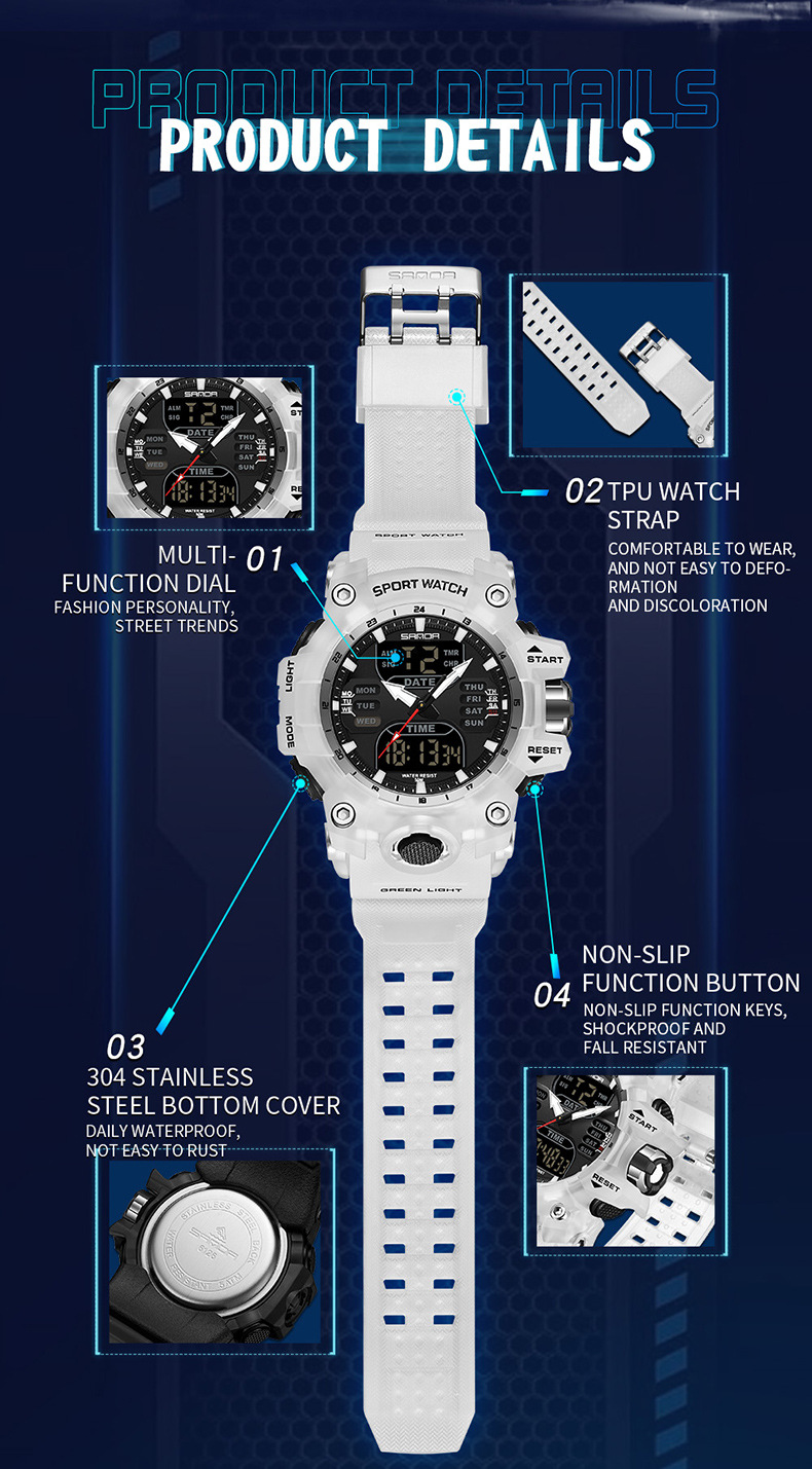 Men's Gender Simple Style Style Simple Style Geometric Electronic Watch Women's Watches
