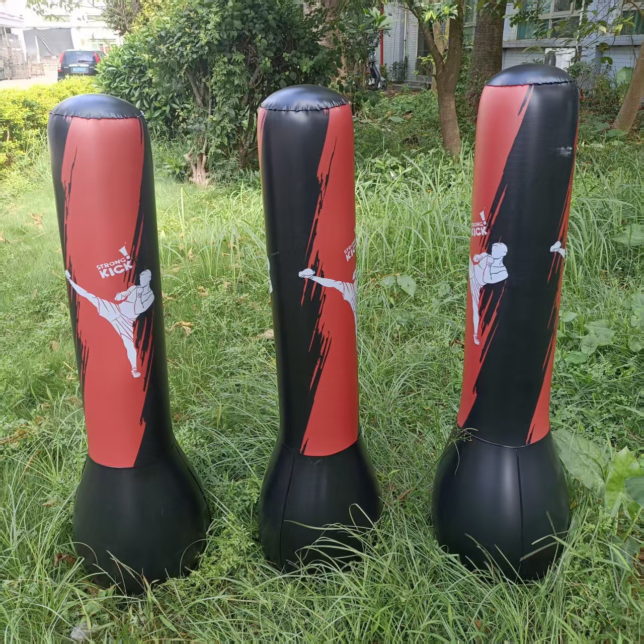 New Inflatable Boxing Column Boxing Bag Vertical Boxing Tumbler Thickened Sandbag Venting Toy Manufacturer Direct Sale