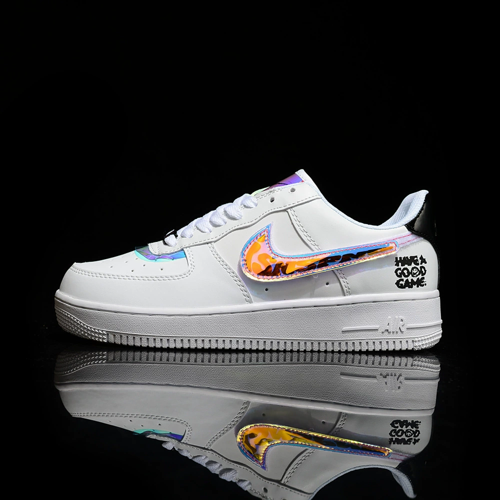 Nike Air Force 1, air jordan, белые кроссовки, спортивные обувь для отдыха, универсальная дышащая обувь