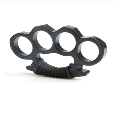 Утолщенная рука поддержка Tiger Iron Boxing Boxing Gloves Fist Buckle Fing Кольцо кольцо кольцо самообороны боевой автомобиль разбитый окно