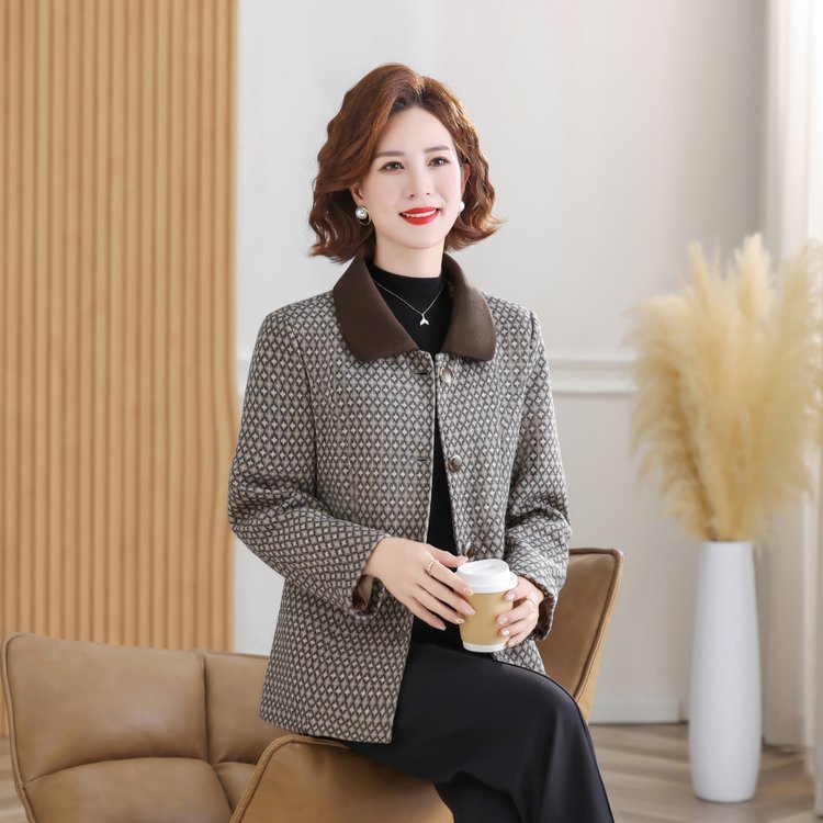 中老年人女装外套新款奶奶装春秋季上衣长袖妈妈装秋款衣服太太|undefined