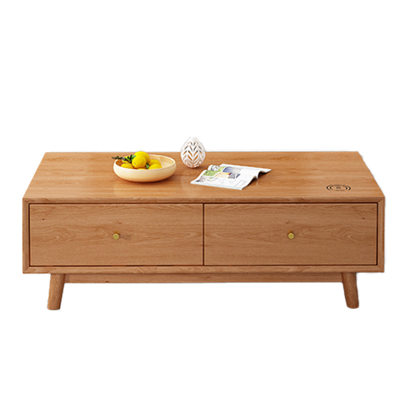 Madera maciza nórdica TV gabinete mesa de café combinación moderna minimalista hogar sala de estar gabinete de piso pequeño apartamento de pared de fondo