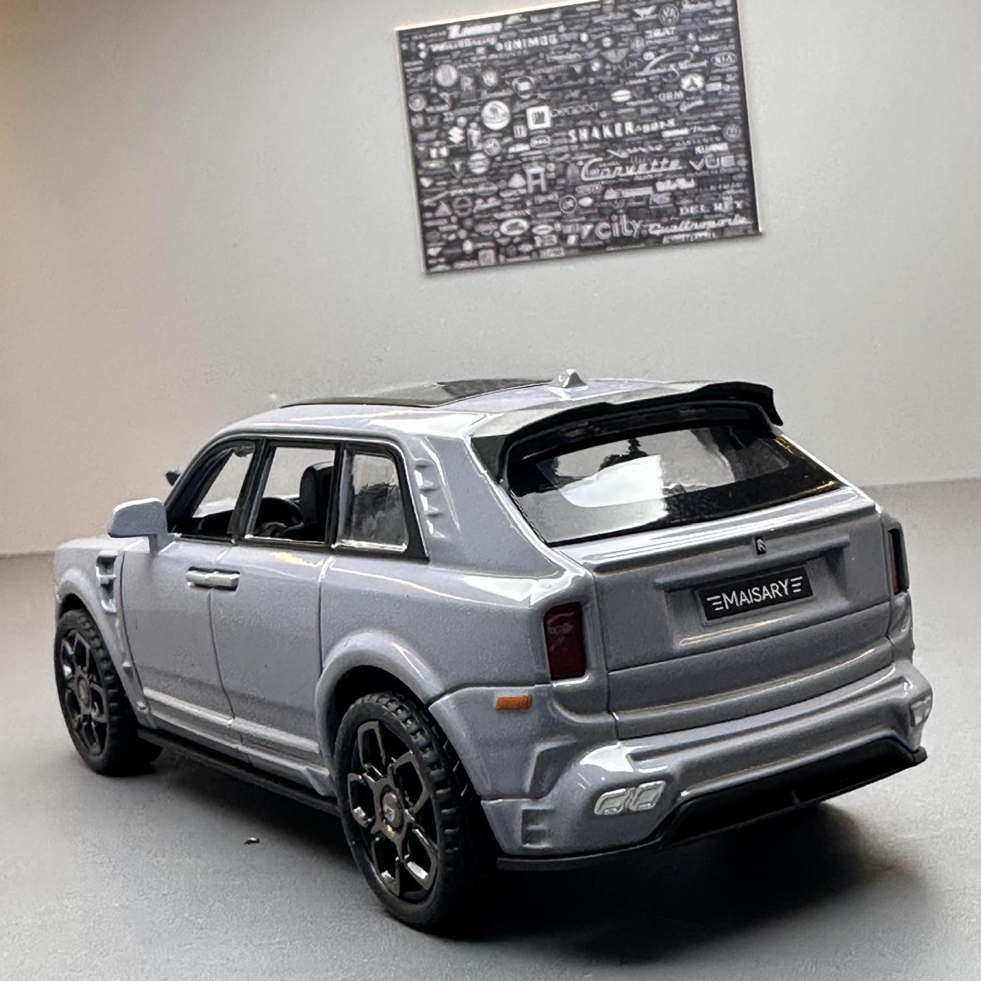 Modelo de coche de aleación Jiaye 1:36 rollos Kuli Sur sonido y luz Tire hacia atrás vehículo todoterreno niño modelo de juguete colección de decoración