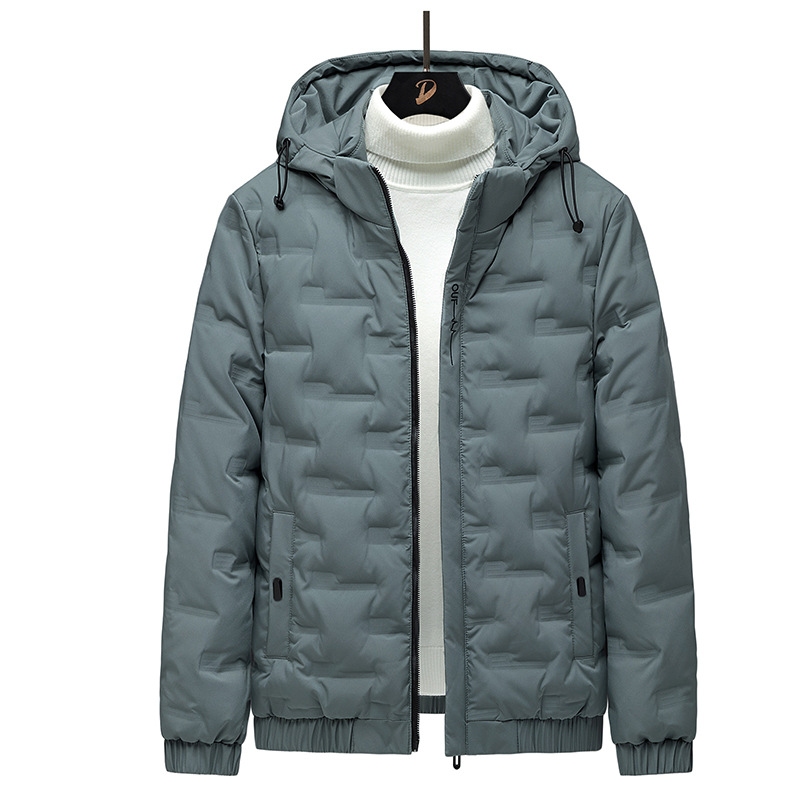 Chaqueta de plumón de pato blanco corta, ligera, con capucha, informal y moderna para jóvenes, tallas 5XL-8XL para hombre.