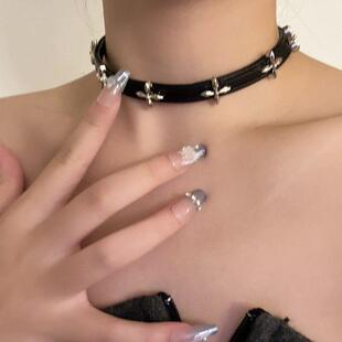 ����ʮ�ֻ�choker�ȦŮС���߼������������ͬ���Ƥ�|�i�y2k