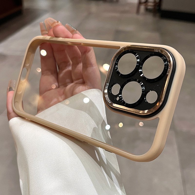 全包金属レンズはリンゴ15鷹眼携帯ケースアクリル透明iPhone14転倒防止保護カバーを適用している|undefined
