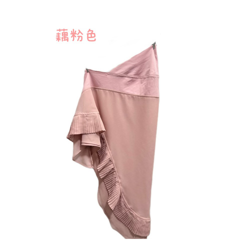 Amazon Muslim headscarf Middle Eastern ethnic double-layer chiffon Malaysian turtleneck color-blocked pleated edge headband for women