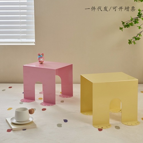 New product launched: corner table, side table, Nordic living room, small apartment, iron simple coffee table, small table, household shoe changing stool