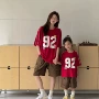亲子四口圆领夏季童装