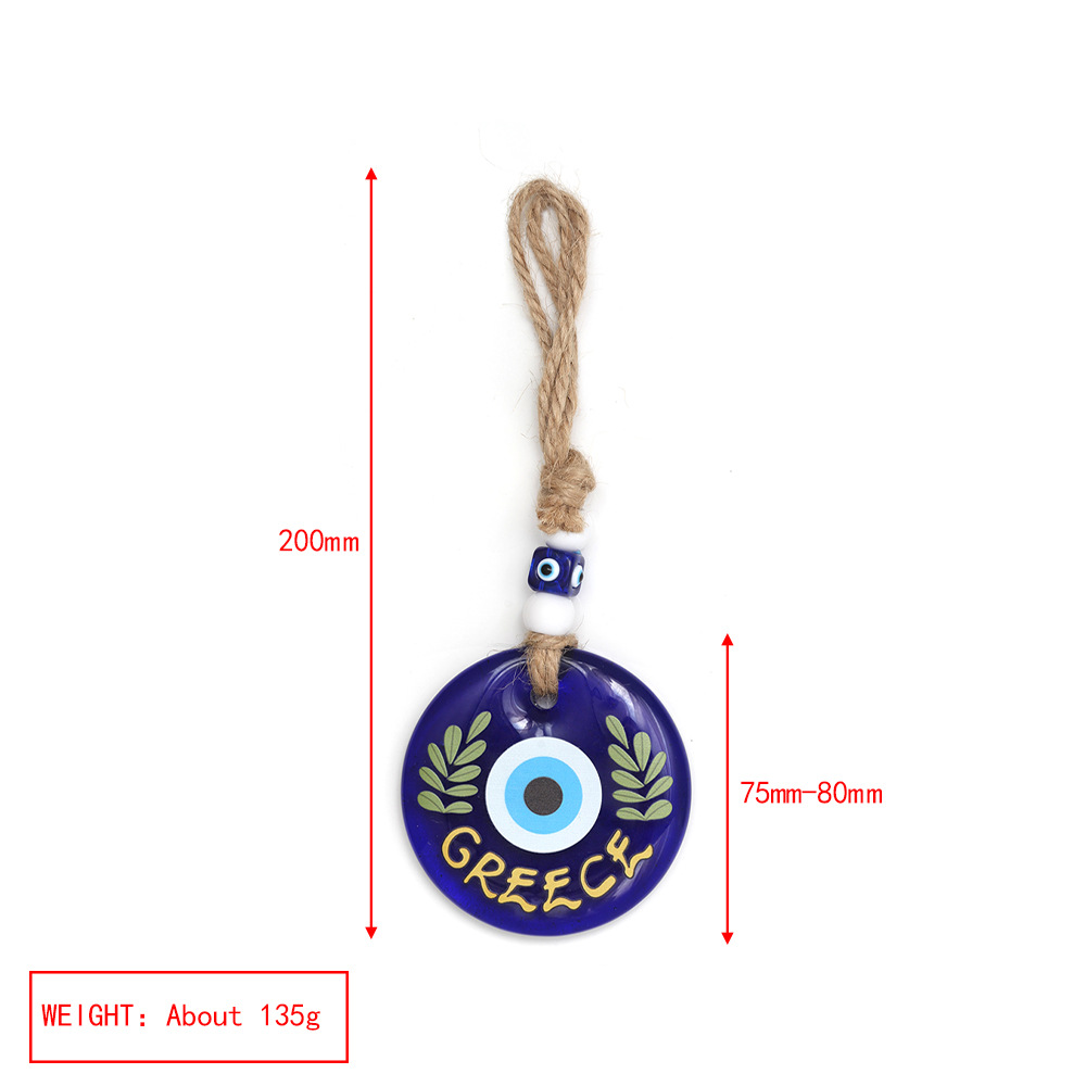 138g Weight Bag Pendant, Keychain Classification 1 Piece Quantity Holiday, Daily Occasion Glass Material Devil's Eye Pattern Unisex Gender Retro, Classic Style Style Retro Classic Style Devil's Eye Glass Unisex Bag Pendant Keychain 20