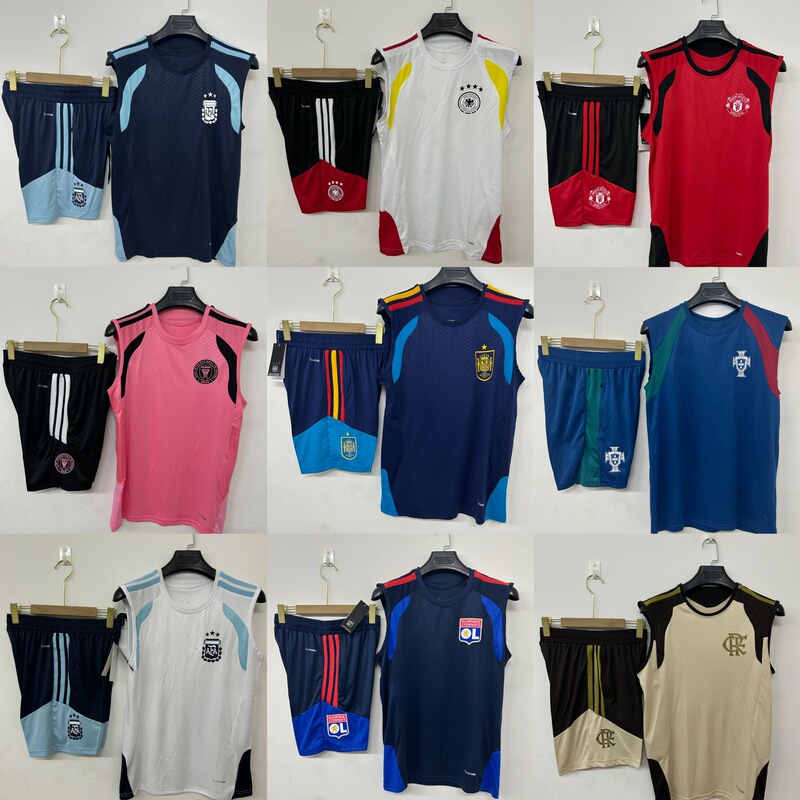 26-27 season football training uniform Spain Colombia Flamengo Arsenal sleeveless vest set 26-27 season football training uniform Spain Colombia Flamengo Arsenal sleeveless vest set