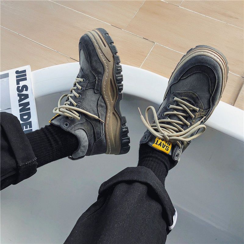 Walking Shoes Men's Breathable Thick Sole Versatile Trainers_voghion.com