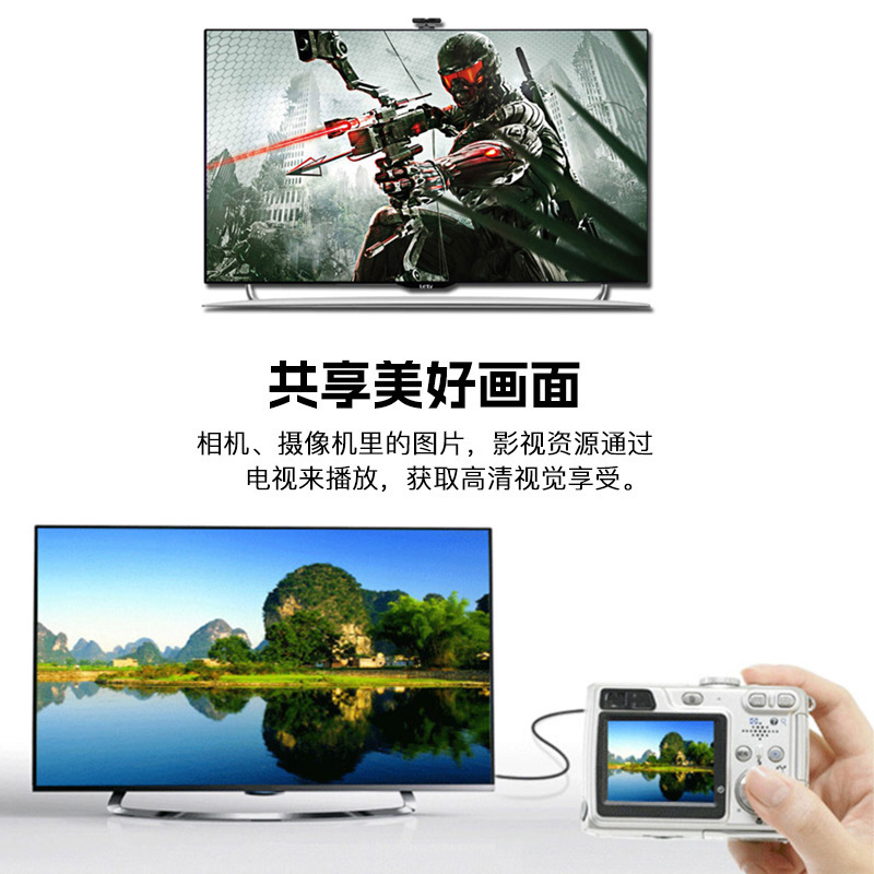 mini hdmi高清转换头大转小HDMI转hdmi公对母高清转接头跨境专供|undefined