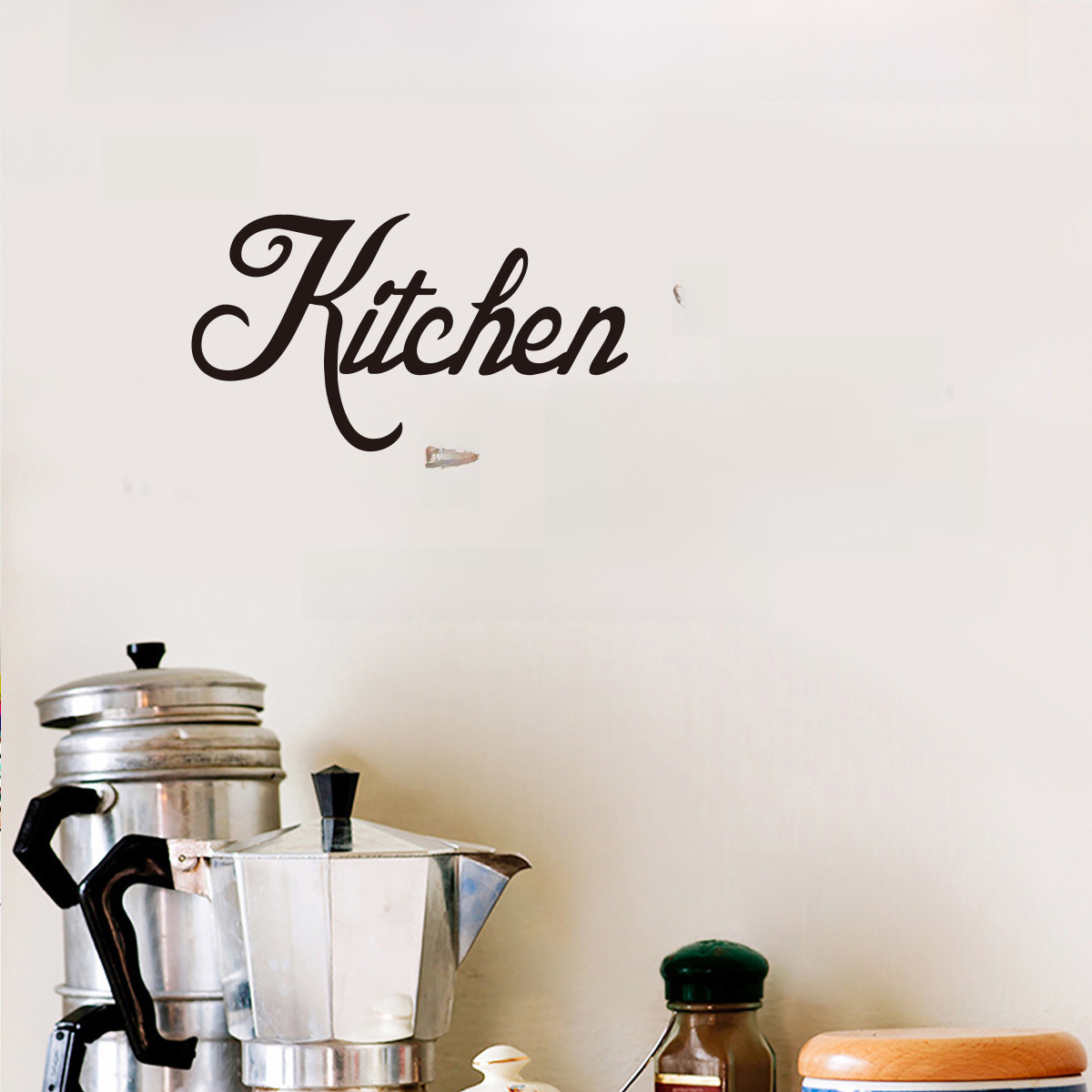 DZY224新款愛心英文the kitchen 牆貼客廳臥室背景牆裝飾牆貼
