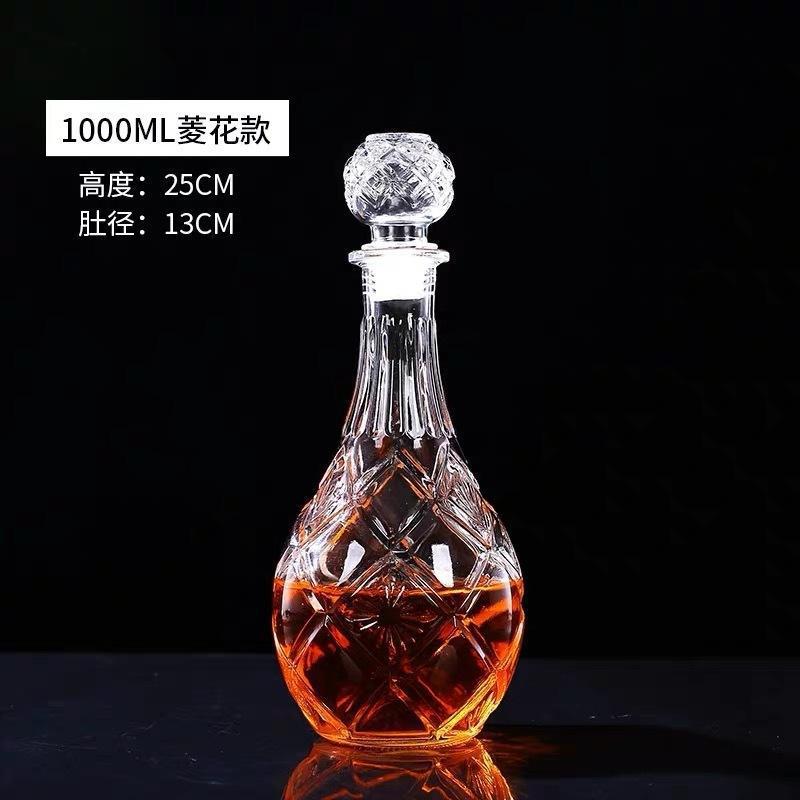 Fabricantes de vinos 50ml 1000ml botellas de prueba creativas botellas de vino rosado de diamante transparentes botellas de vino extranjero