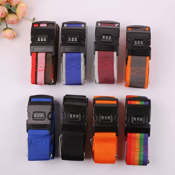 Cross Luggage Straps, Travel Combination Lock Luggage Straps, Suitcase Straps, Fixed Straps