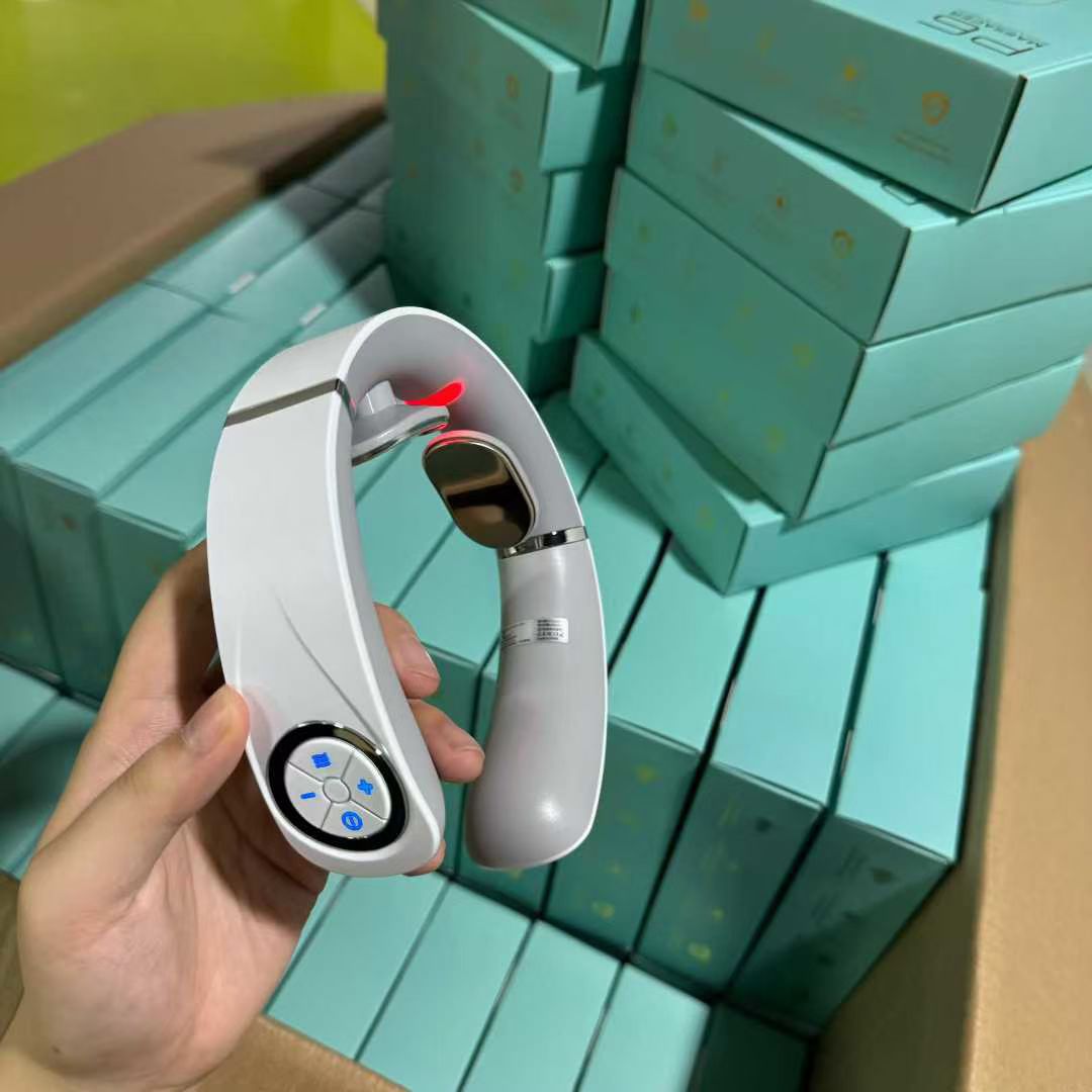 P6 Cervical Spine Massager Heated Portable Neck Protector Intelligent Low-Vibration Hot Compress Pulse Cervical Spine Massager