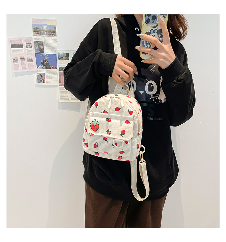 Strawberry Casual School backpack trim Kids backpack trim Functional backpack trim display picture 7