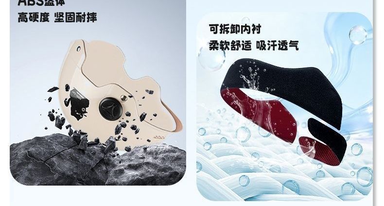 Dual-vision new helmet for electric scooters, adult half helmet for electric vehicles and motorcycles, national standard 3C certified safety helmet, summer sun protection
