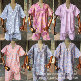 Brand New Soft Skin Cotton Steaming Suit Couple Bath Suit Sleep Comfort Antibacterial Foot Bath Robe Large Size Suit Pajamas