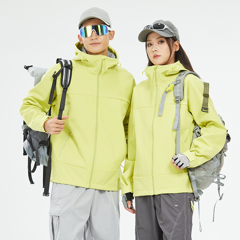 凯乐十同款软壳冲锋衣女加绒加厚外套男户外徒步保暖防水登山服|undefined