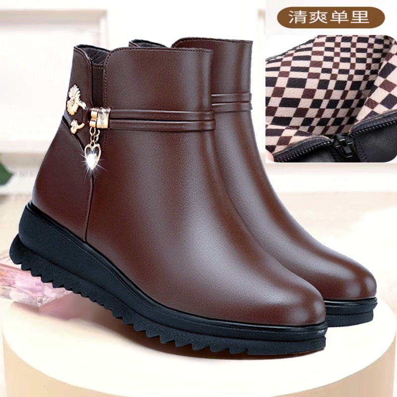 Fabricantes al por mayor zapatos de madre zapatos de primavera para mujer zapatos de algodón de mediana edad para mujer