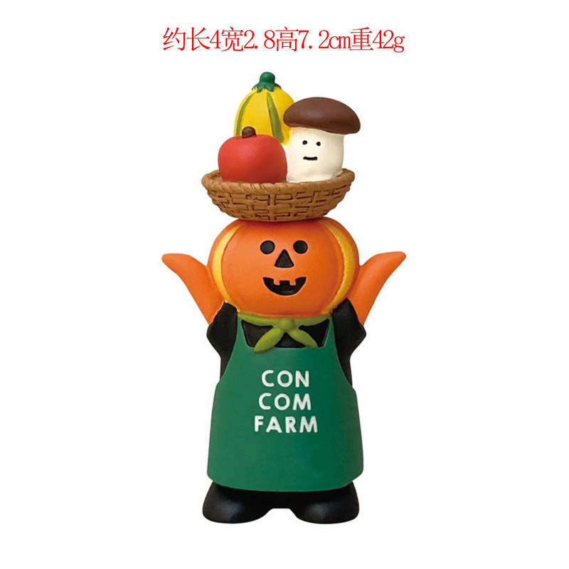 ハロウィンオーナメント雑貨日本猫カボチャトレンディブラインドボックス装飾 DIY 手作り樹脂工芸品小さな装飾品|undefined