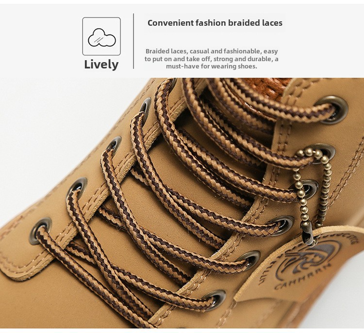 Herren Martin Boots High-top Britischer Stil Mit Dicker Sohle_voghion.com