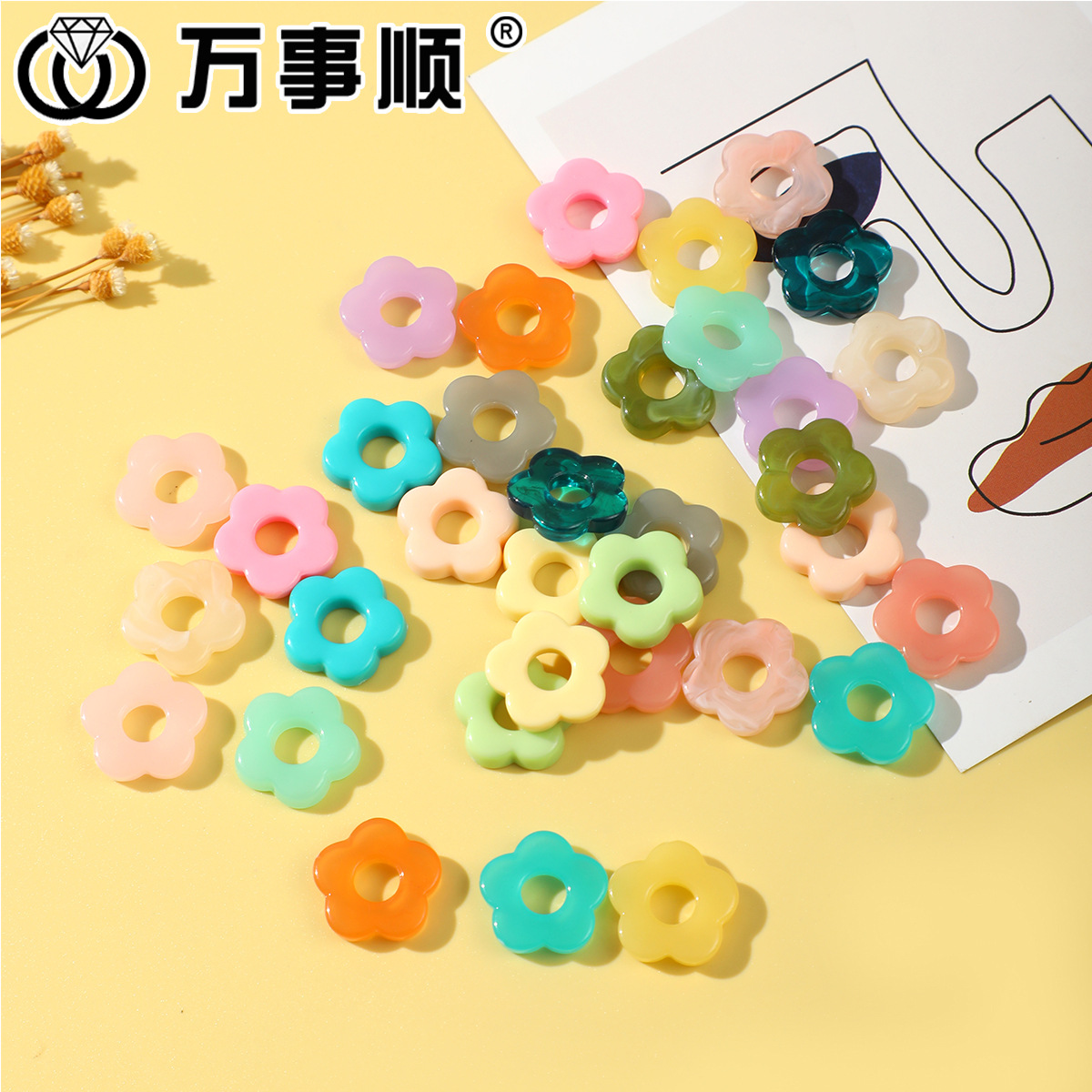 Brand acrylic earrings